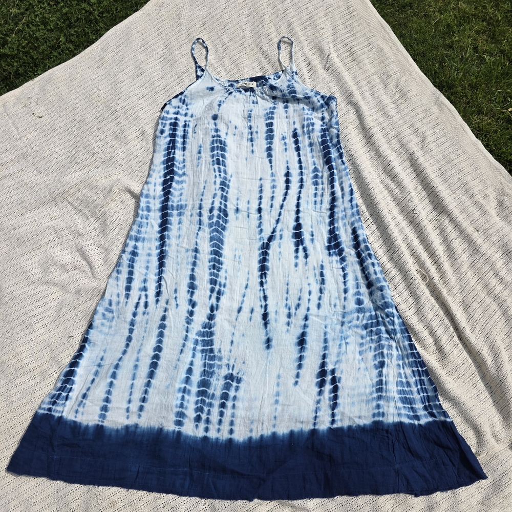 Natural Life Blue Tie-Dye Maxi Dress
